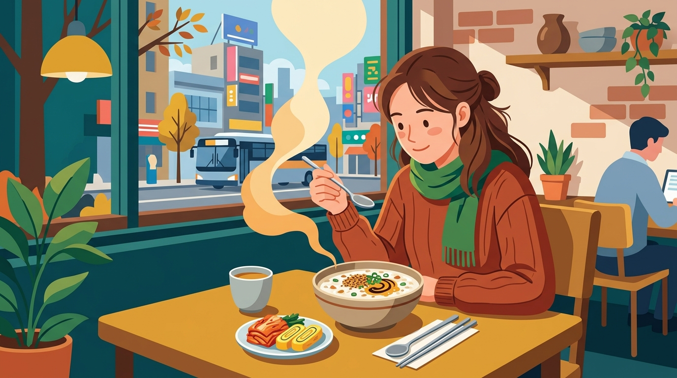 ソウル朝ごはんで胃に優しいお粥を楽しむ一人旅ガイド