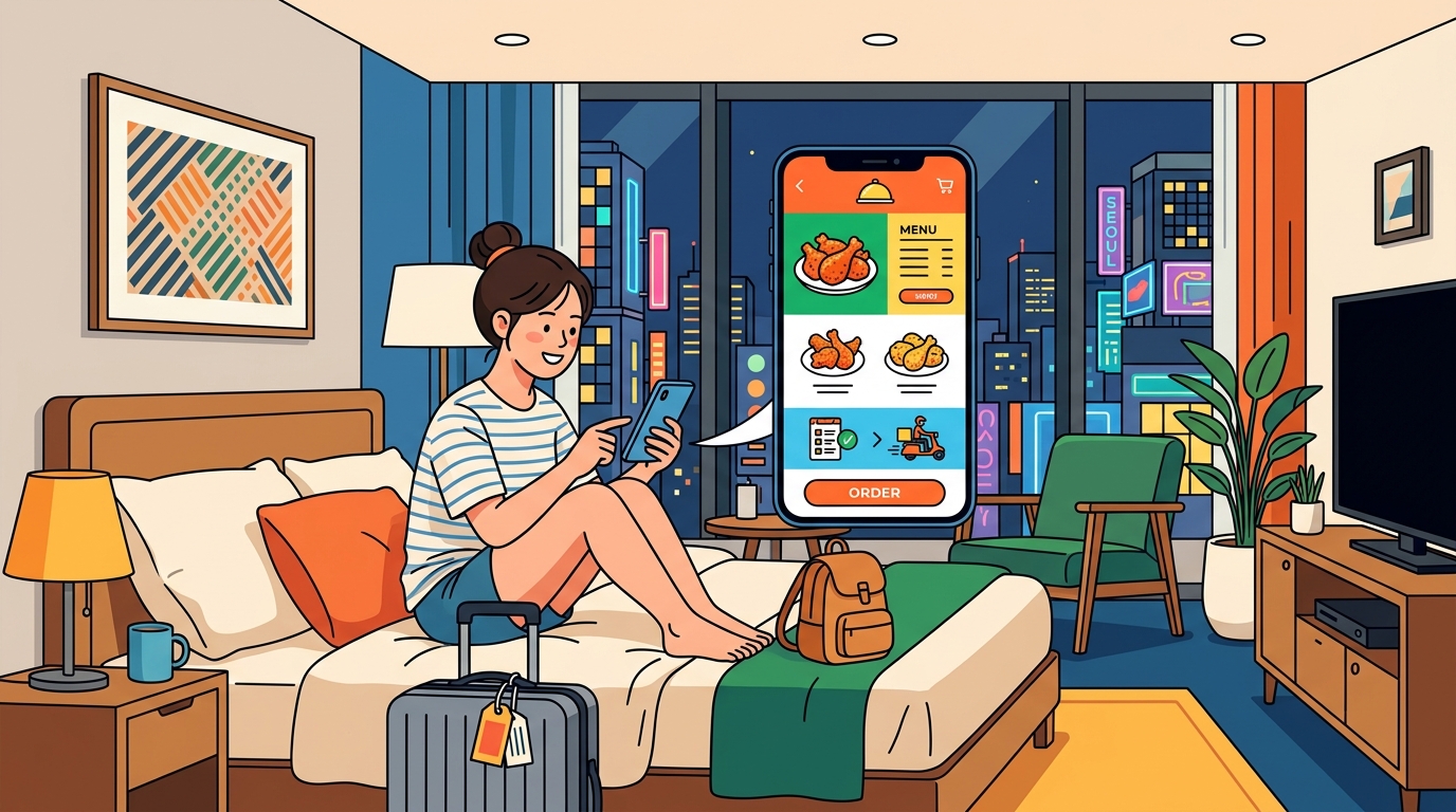 韓国チキンデリバリー頼み方アプリ入門
